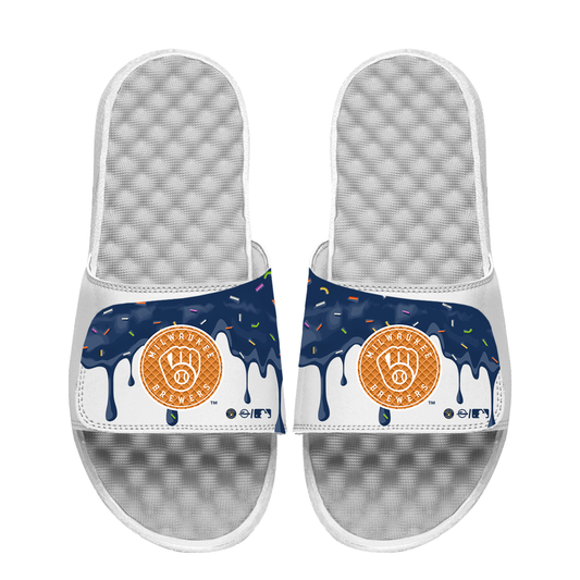Milwaukee Brewers Ice Cream Drip Slide Sandals