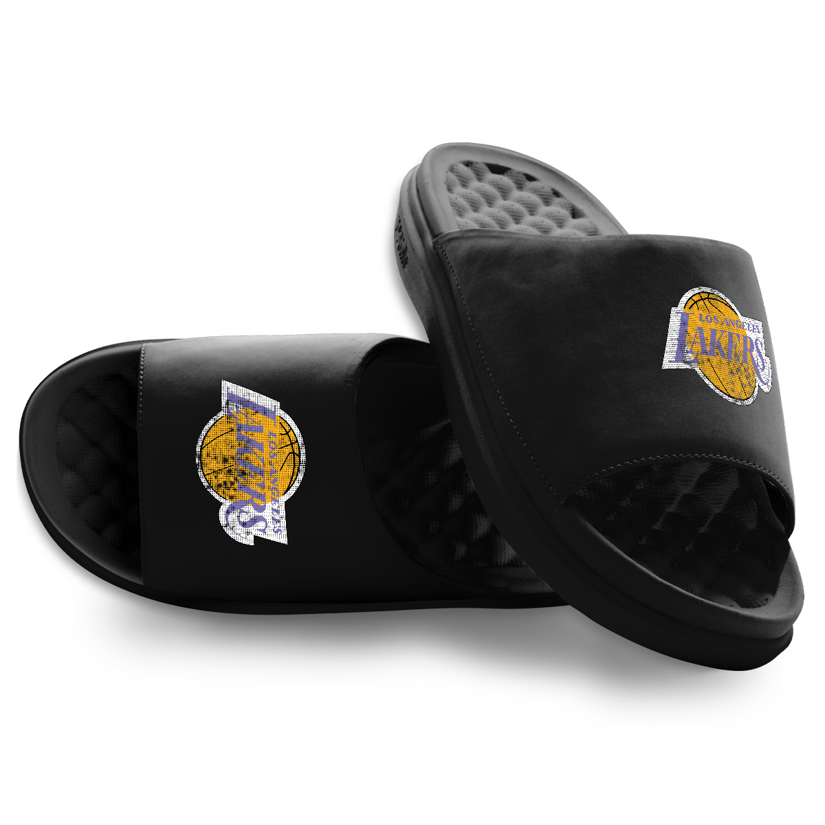 Los Angeles Lakers Hardwood Classics Distressed Logo Motive