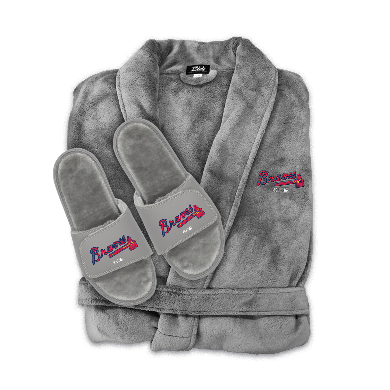 Atlanta Braves Boss Robe Slide Bundle