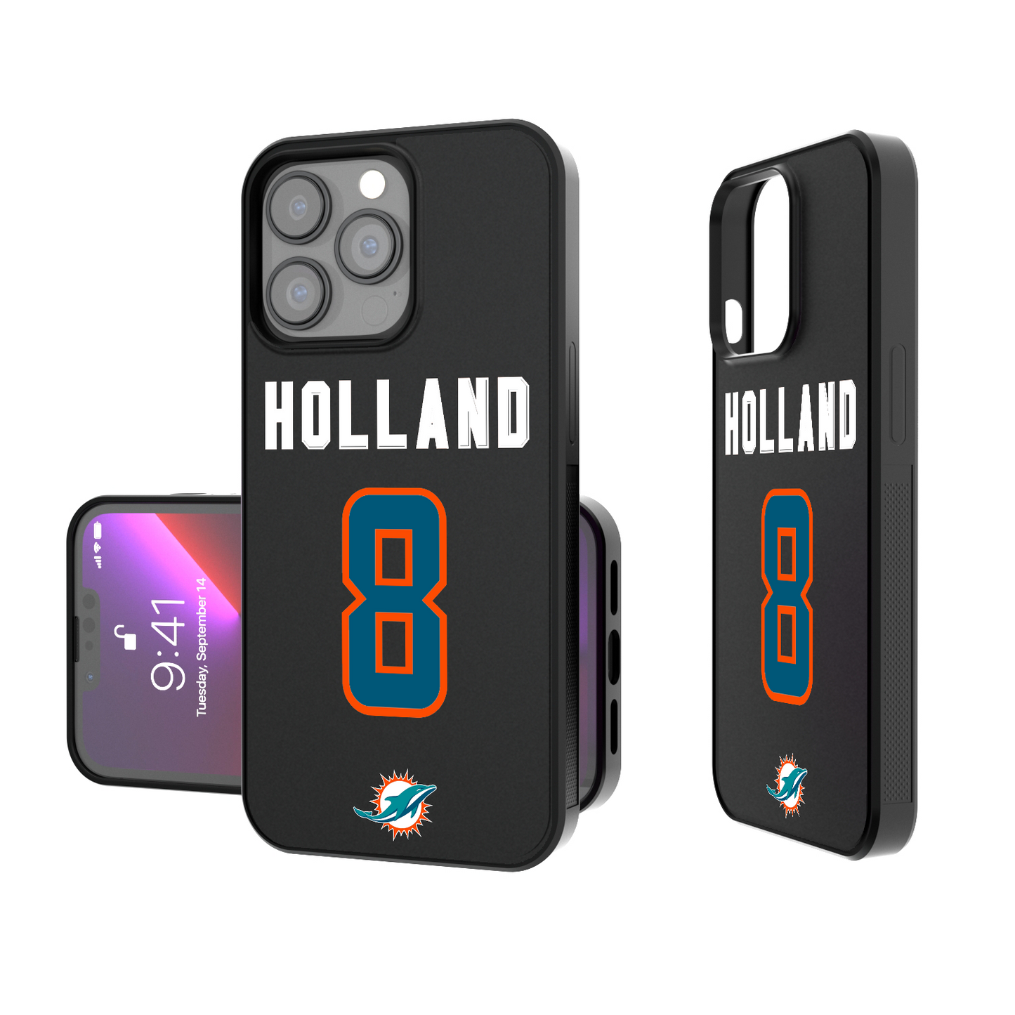 Jevon Holland Miami Dolphins 8 Ready Bump Phone Case
