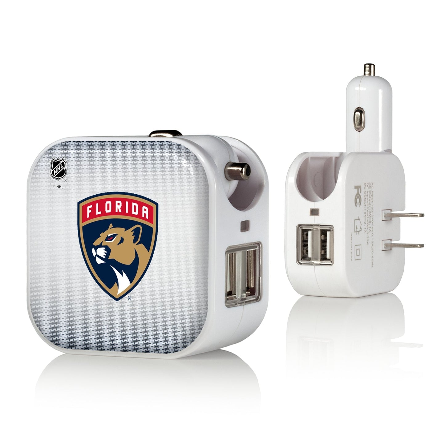 Florida Panthers Linen 2 in 1 USB Charger