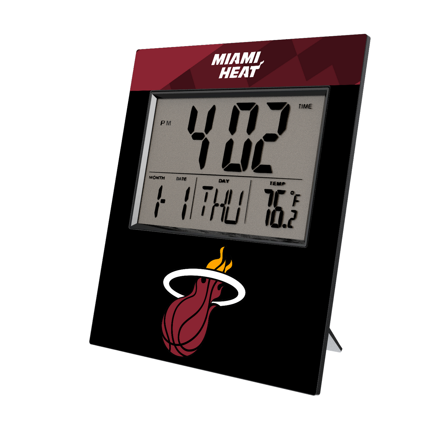 Miami Heat Color Block Wall Clock