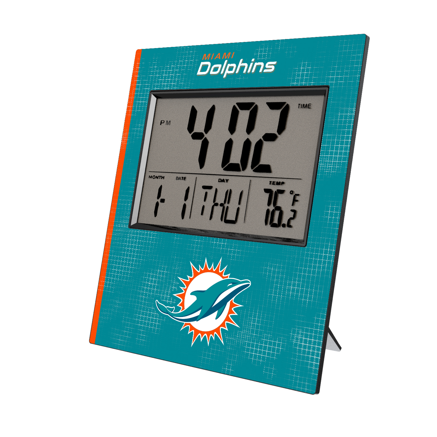 Miami Dolphins Hatch Wall Clock
