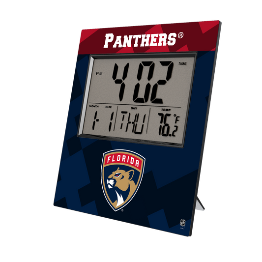 Florida Panthers Color Block Wall Clock