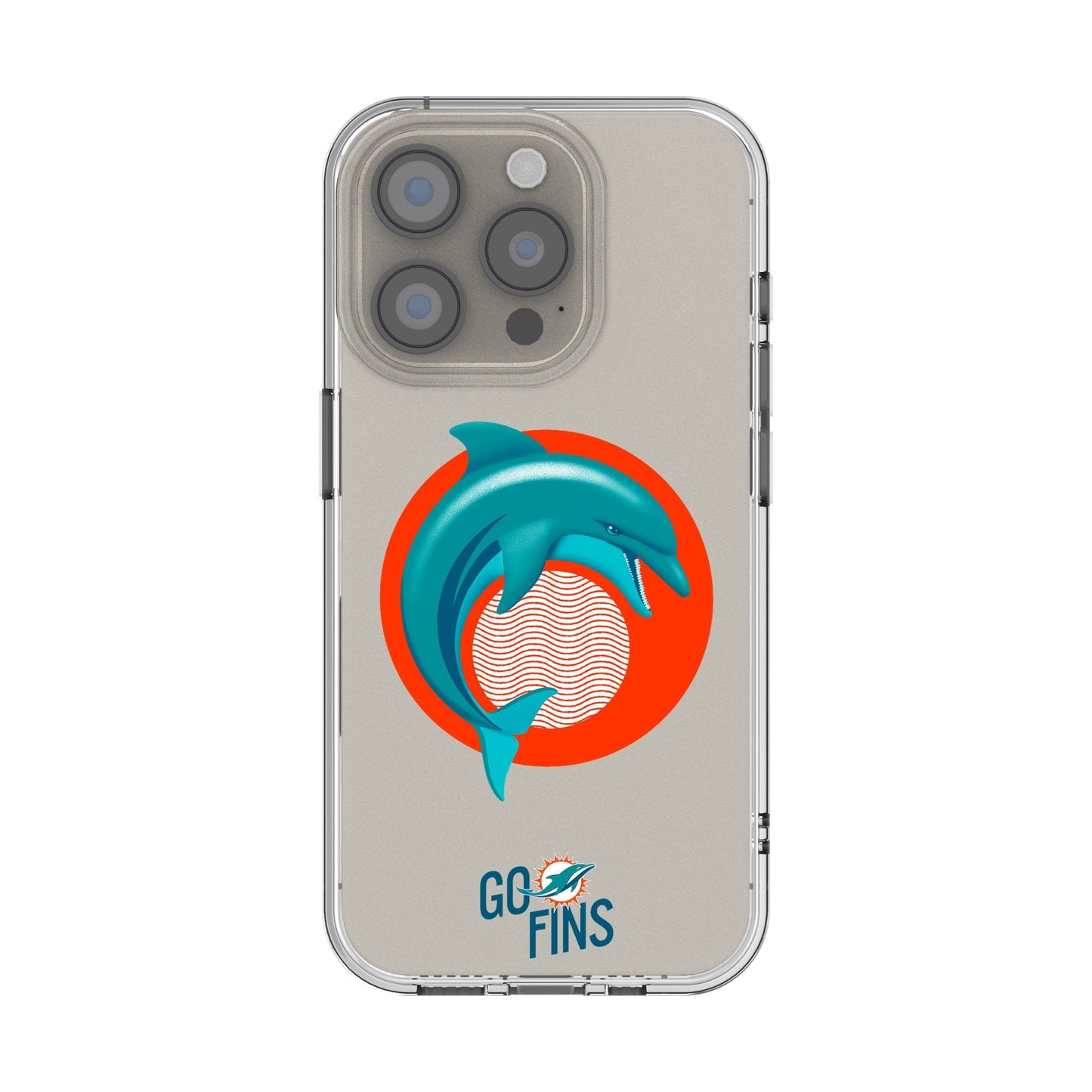Miami Dolphins 2024 Illustrated Limited Edition Clear Phone Case