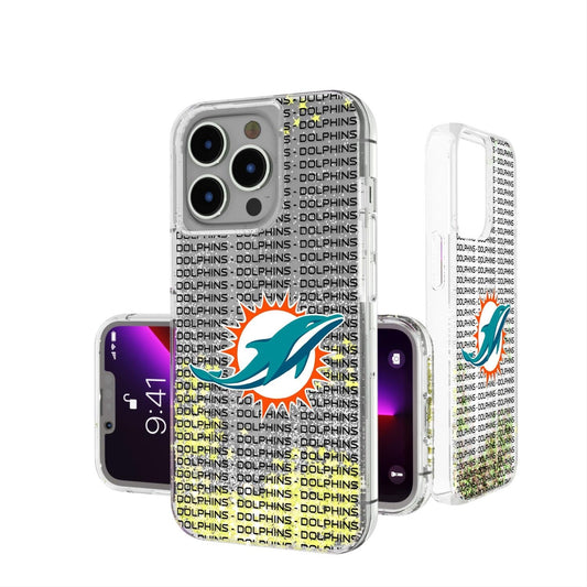 Miami Dolphins Blackletter Glitter Case