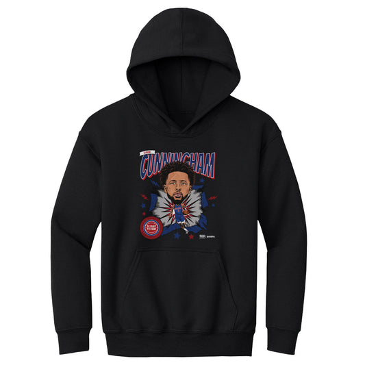Cade Cunningham Detroit Pistons Caricature WHT