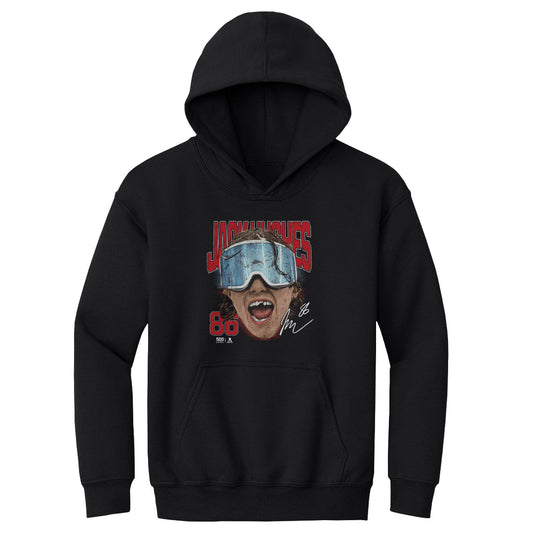 Jack Hughes New Jersey Goggles WHT