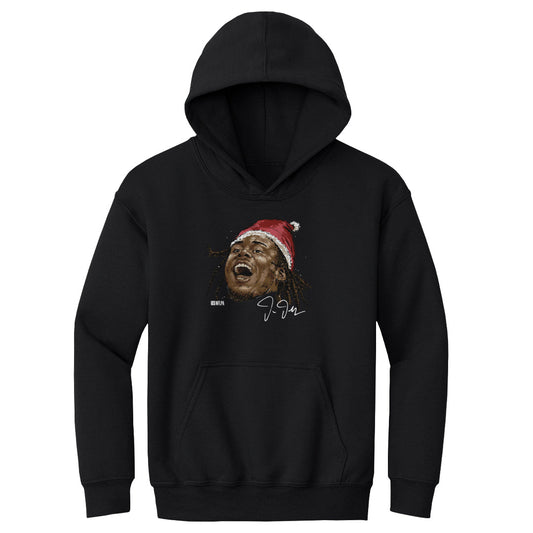 Justin Jefferson Minnesota Portrait Santa Hat WHT