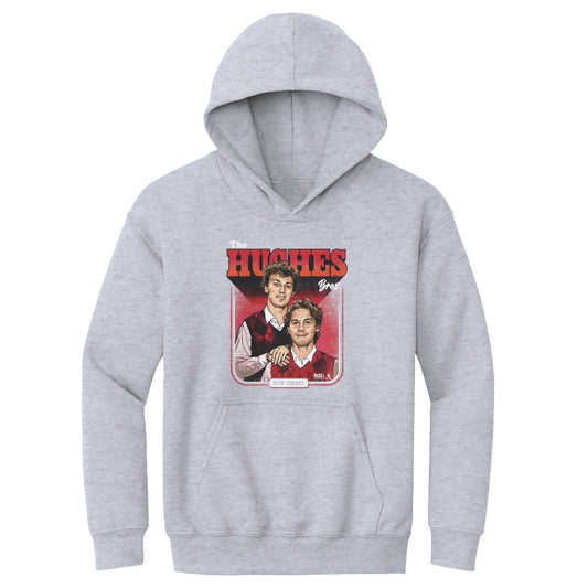 Luke Hughes & Jack Hughes New Jersey Step Brothers WHT