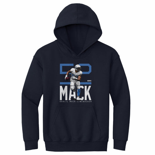 Khalil Mack Los Angeles C Bold Number WHT