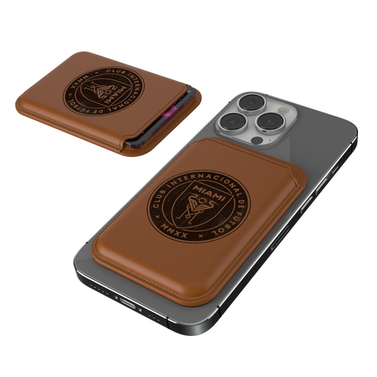 Inter Miami CF Burn Brown Magnetic Credit Card Wallet