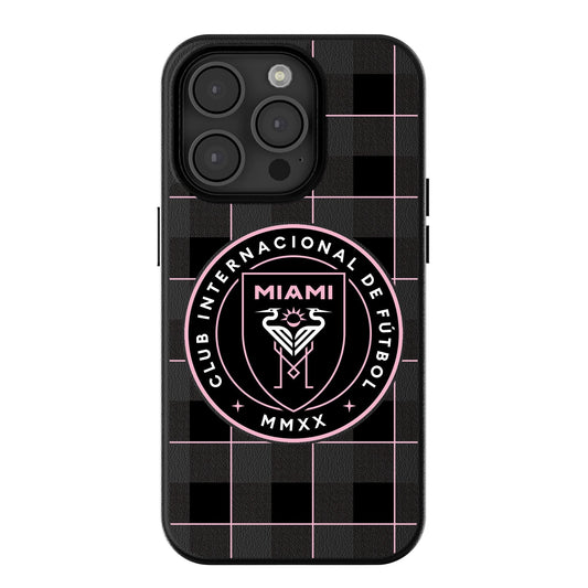 Inter Miami CF  Plaid Magnetic Phone Case