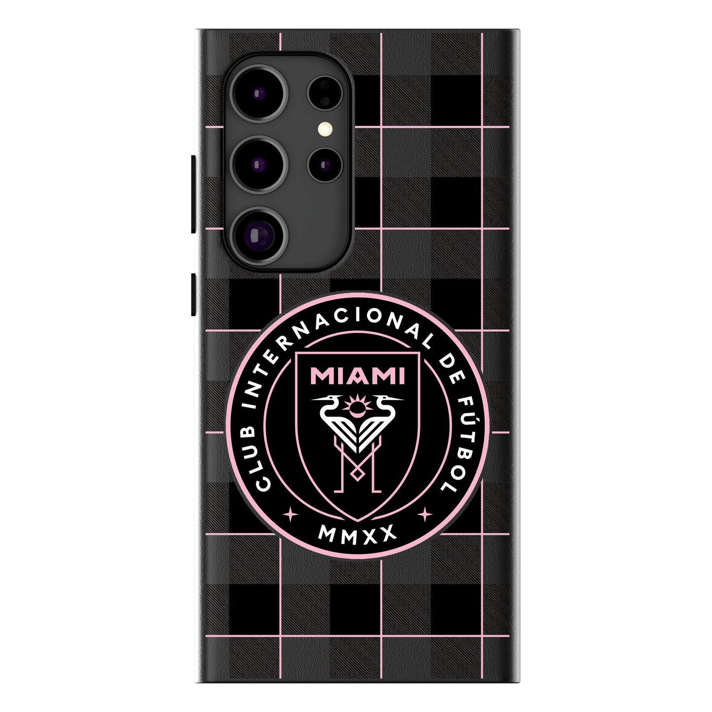 Inter Miami CF  Plaid Magnetic Phone Case