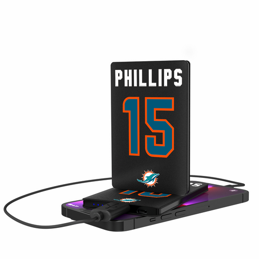 Jaelan Phillips Miami Dolphins 15 Ready 2500mAh Credit Card Powerbank