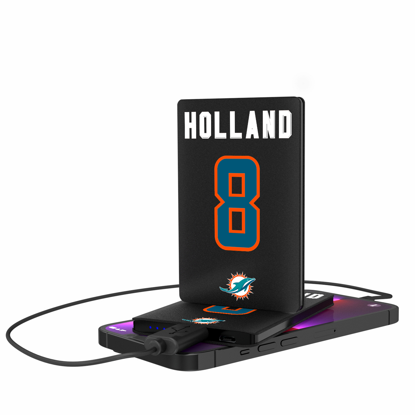 Jevon Holland Miami Dolphins 8 Ready 2500mAh Credit Card Powerbank