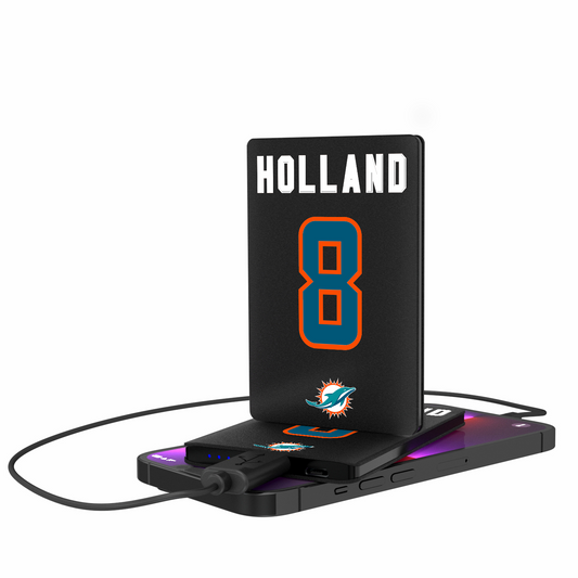 Jevon Holland Miami Dolphins 8 Ready 2500mAh Credit Card Powerbank