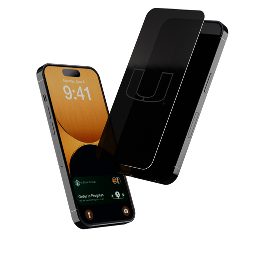 Miami Hurricanes Standard Privacy Screen Protector