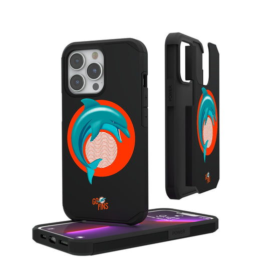 Miami Dolphins 2024 Illustrated Limited Edition Rugged Phone Case