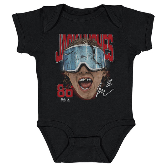 Jack Hughes New Jersey Goggles WHT