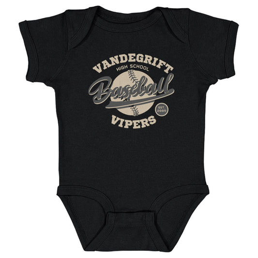Vandegrift Crown Trio Baseball Script WHT