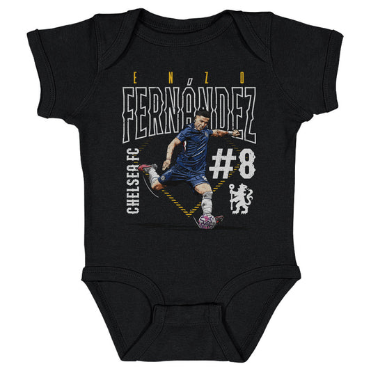 Enzo Fernandez Chelsea FC Outline Number WHT