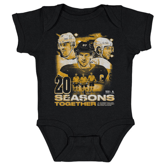 Sidney Crosby Kris Letang & Evgeni Malkin Pittsburgh 20 Seasons WHT
