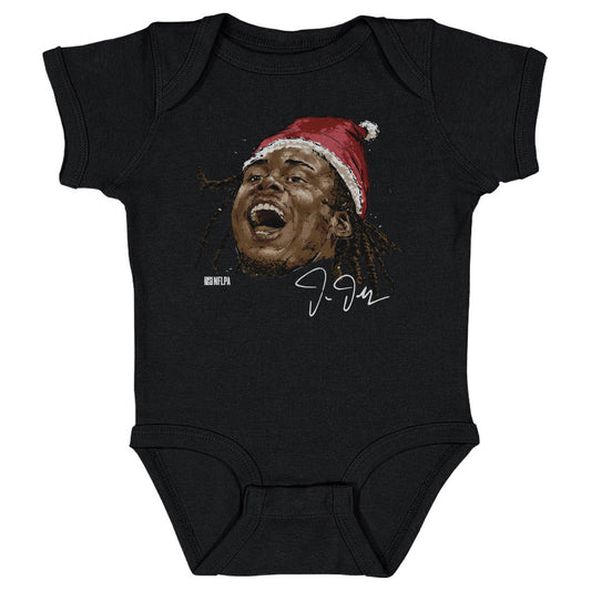 Justin Jefferson Minnesota Portrait Santa Hat WHT