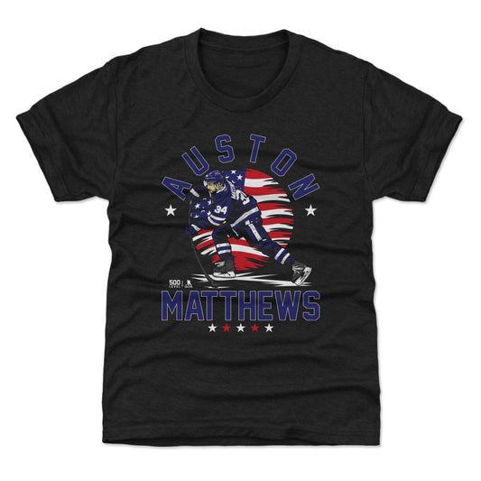 Auston Matthews Toronto USA Flag WHT