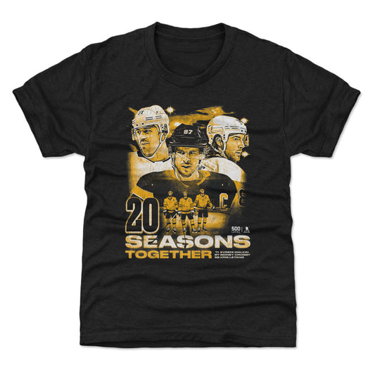Sidney Crosby Kris Letang & Evgeni Malkin Pittsburgh 20 Seasons WHT