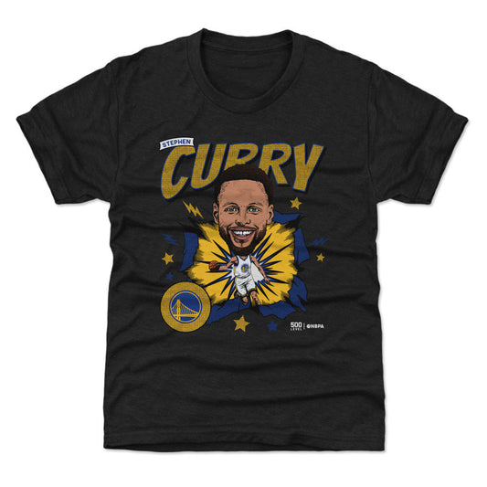 Steph Curry Golden State Warriors Caricature WHT