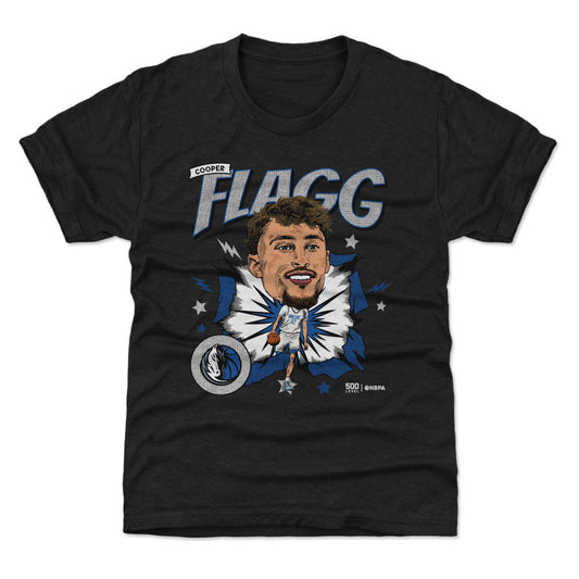 Cooper Flagg Dallas Mavericks Caricature WHT