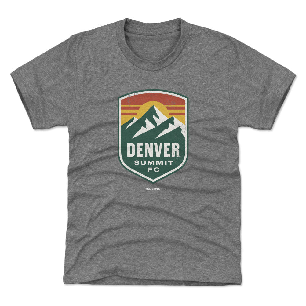 Denver Summit FC Vintage Primary Logo Gray WHT