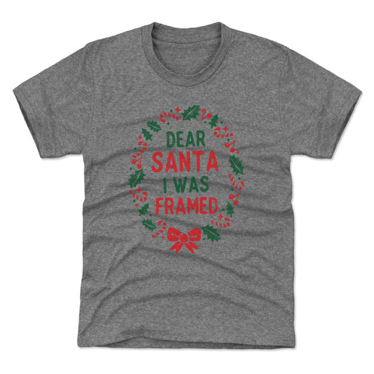 Christmas Dear Santa I Was Framed WHT