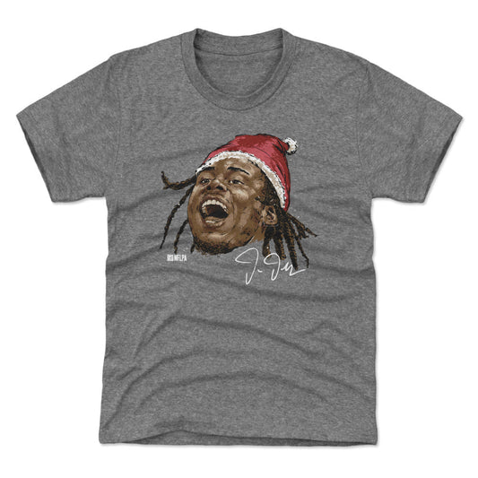 Justin Jefferson Minnesota Portrait Santa Hat WHT