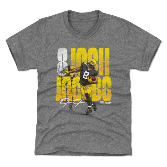 Josh Jacobs Green Bay Stiff Arm WHT