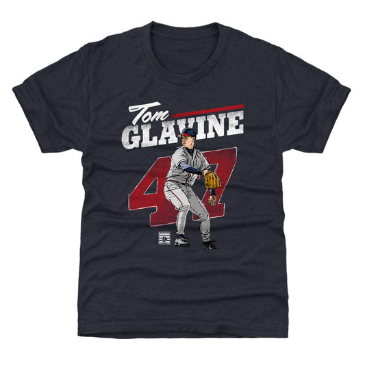 Tom Glavine Retro Grunge WHT