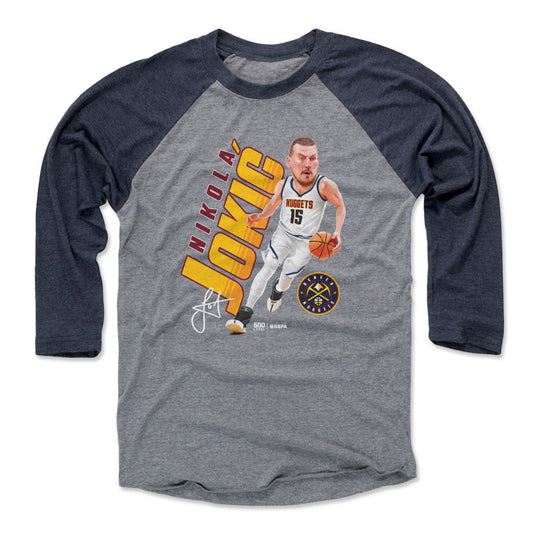 Nikola Jokic Denver Nuggets Caricature WHT