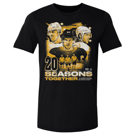 Sidney Crosby Kris Letang & Evgeni Malkin Pittsburgh 20 Seasons WHT