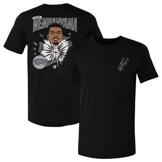 Victor Wembanyama San Antonio Spurs Caricature F&B WHT