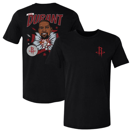 Kevin Durant Houston Rockets Caricature F&B WHT