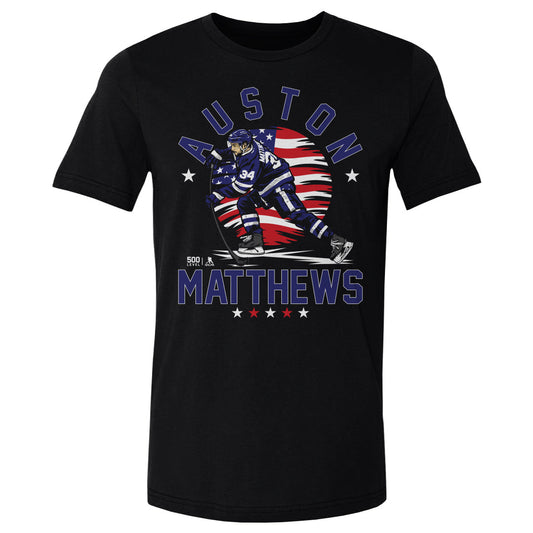 Auston Matthews Toronto USA Flag WHT