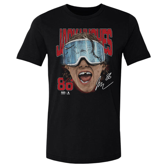 Jack Hughes New Jersey Goggles WHT