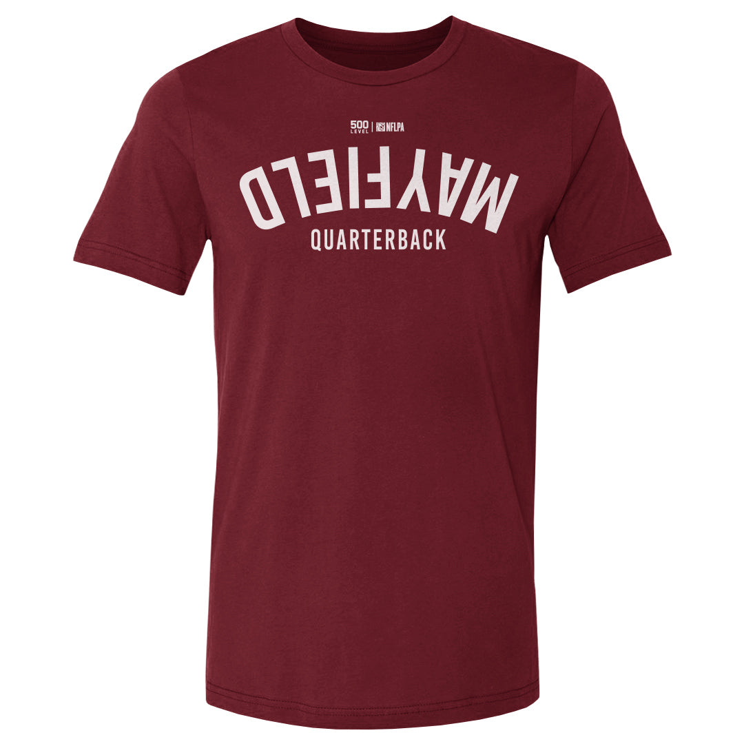 Baker Mayfield Tampa Bay Invert Men's Cotton T-Shirt -  WHT