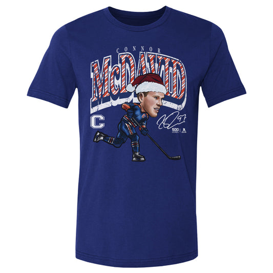 Connor McDavid Edmonton Cartoon Santa Hat WHT