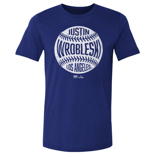 Justin Wrobleski Los Angeles D Vintage Baseball WHT