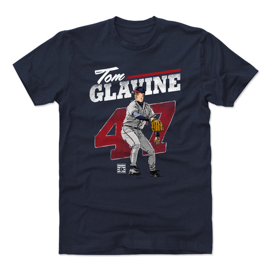 Tom Glavine Retro Grunge WHT