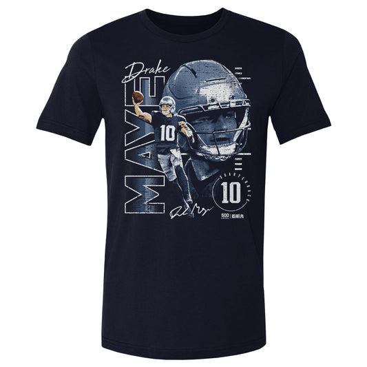 Drake Maye New England Vertical Name WHT