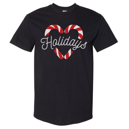 Christmas Candy Cane Heart WHT