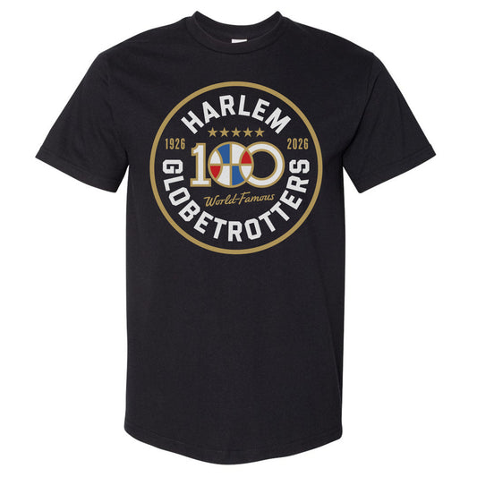 Harlem Globetrotters 100 Years Circle WHT